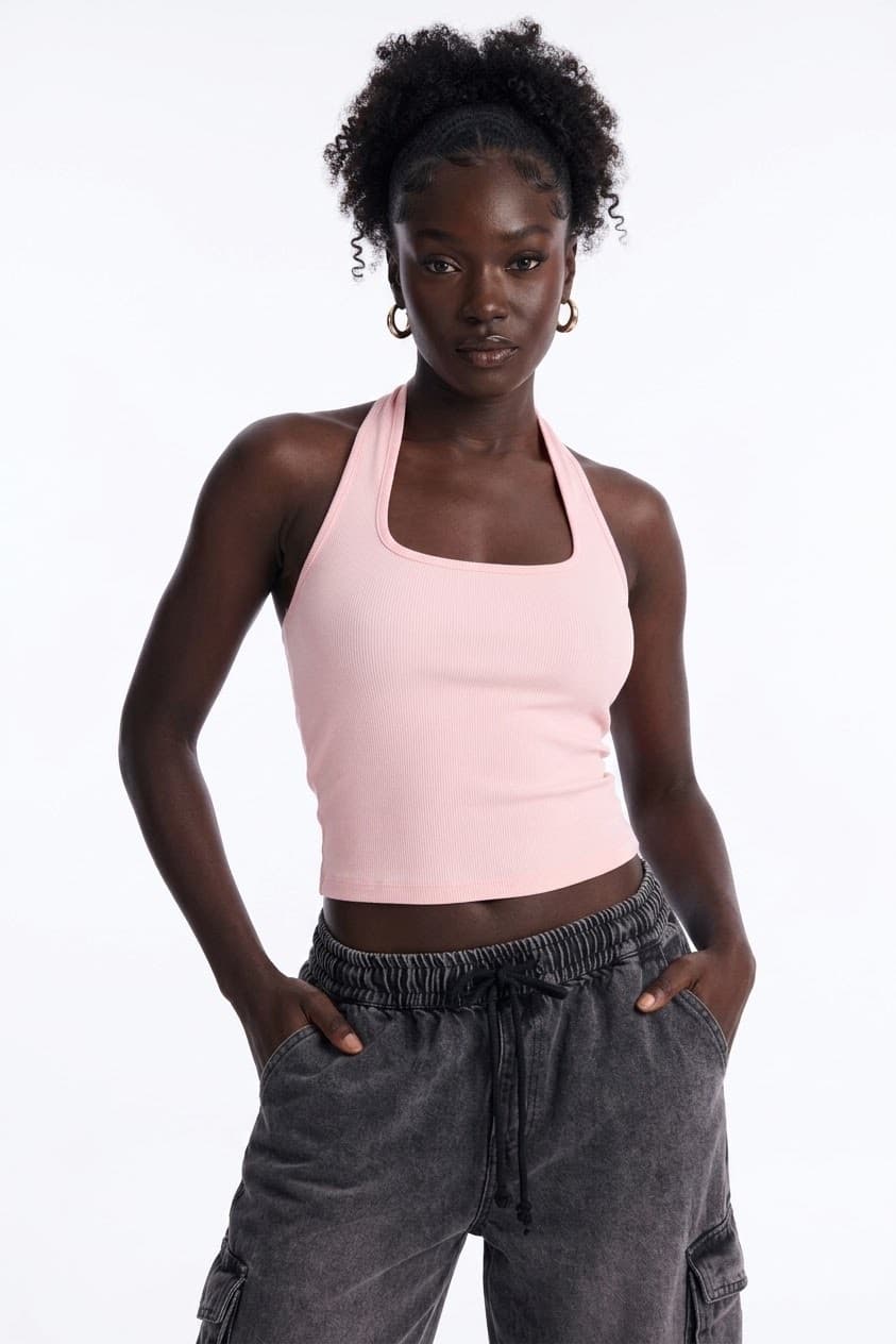 Padded Halter Neck Tops